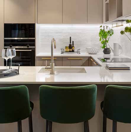 Open-plan kitchen